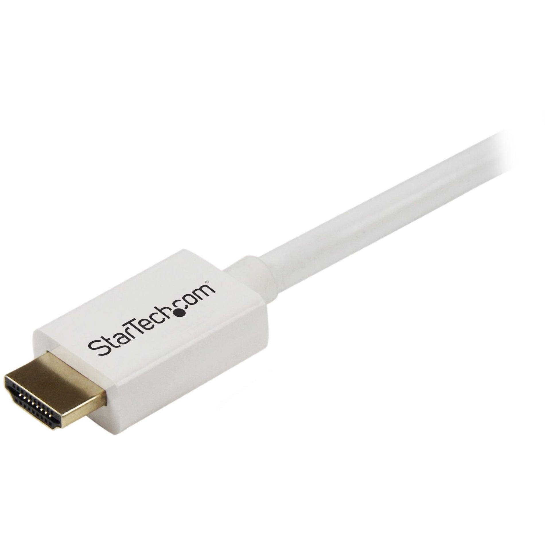 StarTech.com HD3MM5MW 5m (16 ft) White CL3 In-wall High Speed HDMI Cable - HDMI to HDMI - M/M, Corrosion-free, 10.2 Gbit/s Data Transfer Rate