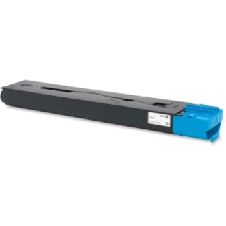 Angled view of Xerox cyan toner cartridge showing construction details-alternate-image3