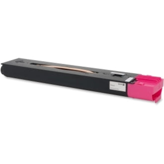 Angled view of Xerox 006R01527 magenta toner cartridge highlighting design features-alternate-image3