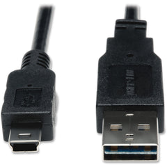 Tripp Lite UR030-006 USB 2.0 Hi-speed Cable 6ft USB to Mini Black トリップライト UR030-006 USB 2.0 ハイスピードケーブル、6フィート、USBからミニ、ブラック ブランド名： トリップライト