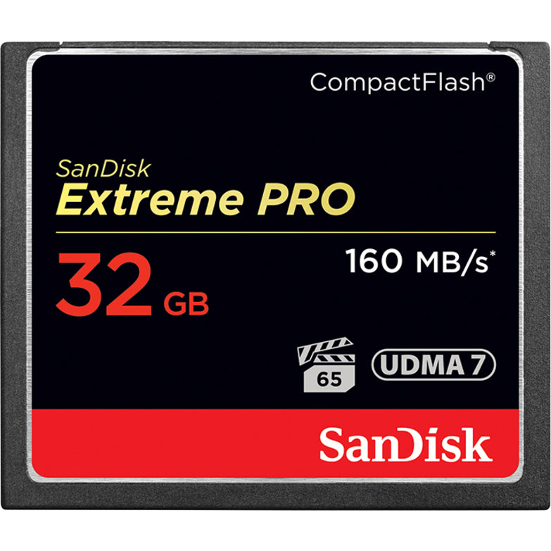 SanDisk SDCFXPS-032G-A46 Extreme Pro CompactFlash Memory Card 32GB, High-Speed Performance for Professional Photography