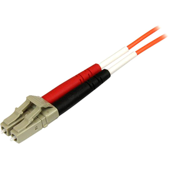 StarTech.com 50FIBPLCST3 OFNP Plenum Multimode 50/125 Duplex Fiber Patch Cable LC - ST, 9.84 ft, Orange