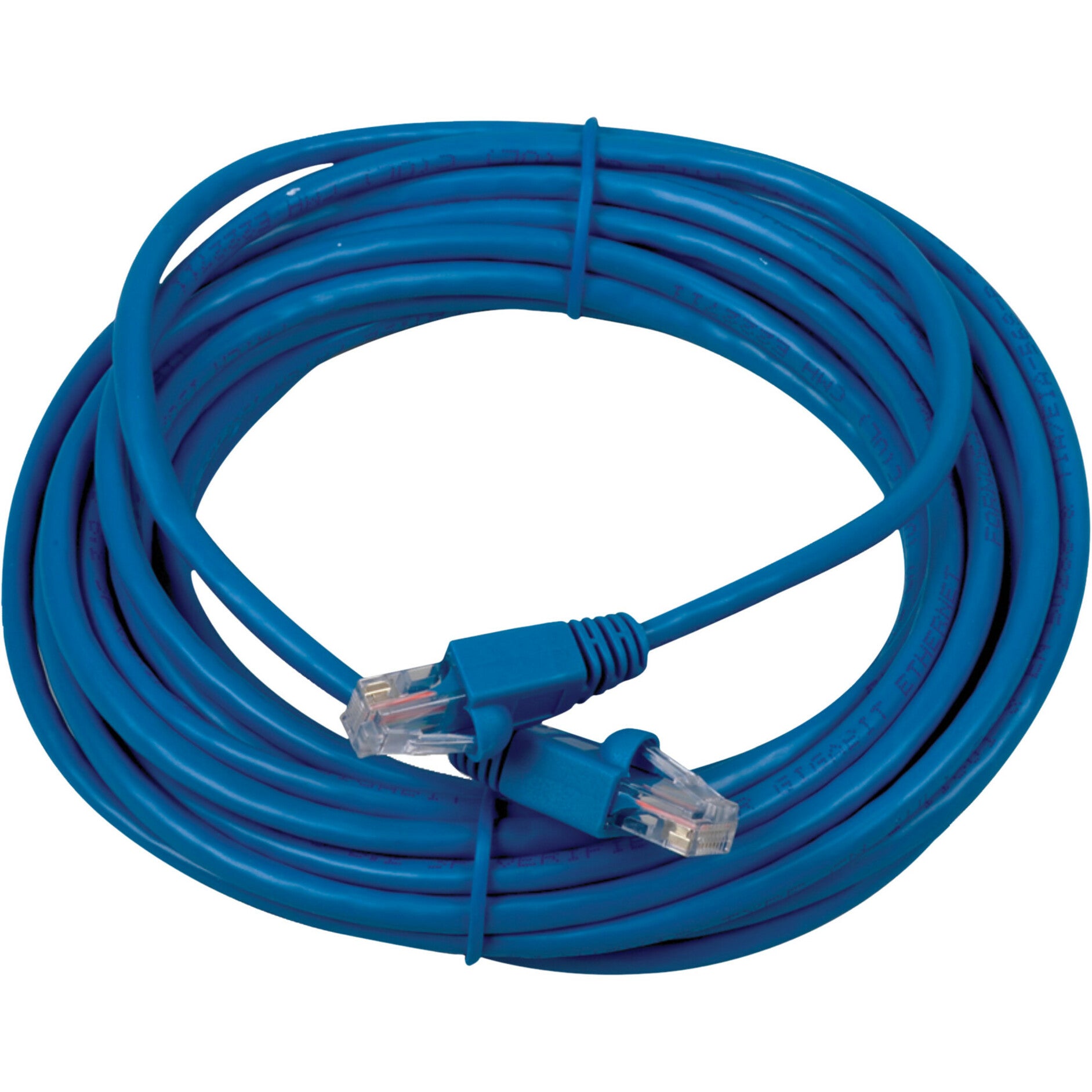 RCA TPH532BR Cat5e 25 Ft Network Cable - Blue, High-Speed Ethernet Cable for Reliable Network Connections