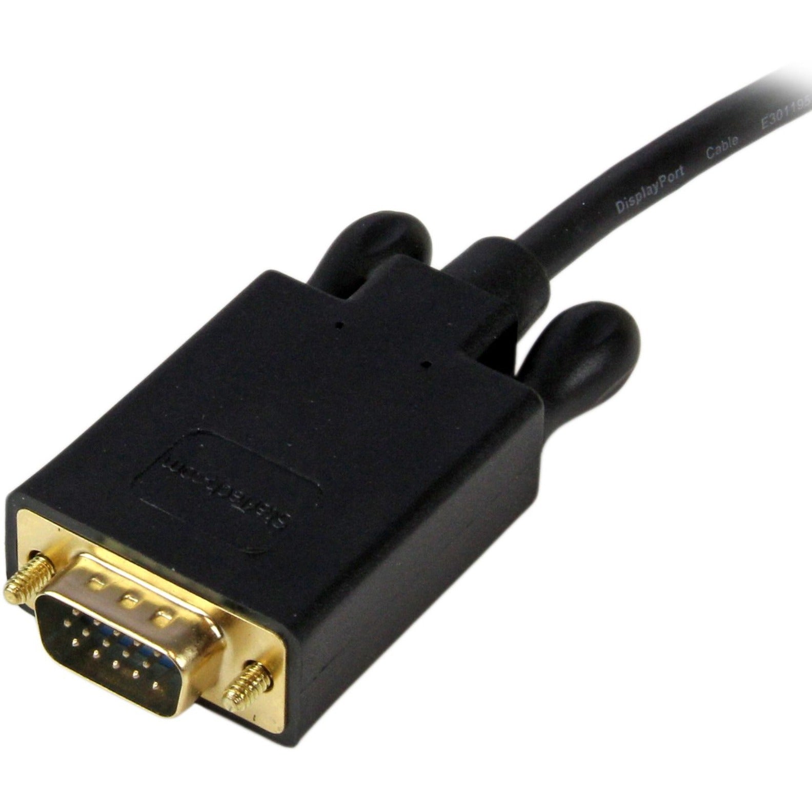 StarTech.com DP2VGAMM15B 15 ft DisplayPort to VGA Adapter Converter Cable, 1920x1200 - Black