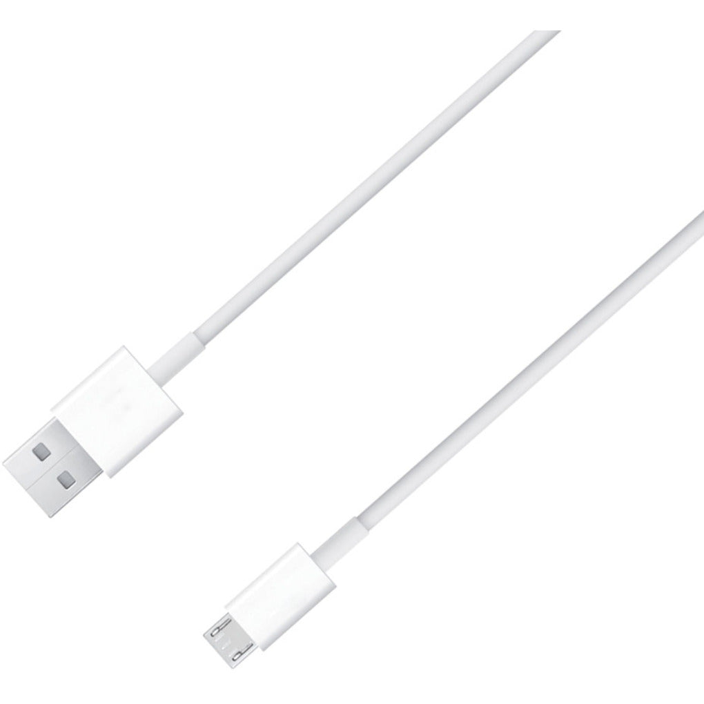 4XEM 4XMUSBCBLWH White Micro USB Cable, 6ft Data/Charge Cable for Samsung/HTC/Blackberry