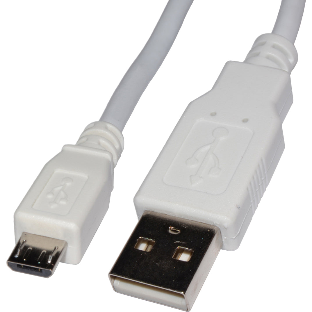 4XEM 4XMUSB3WH Micro USB Cable, 3 ft Data Transfer Cable