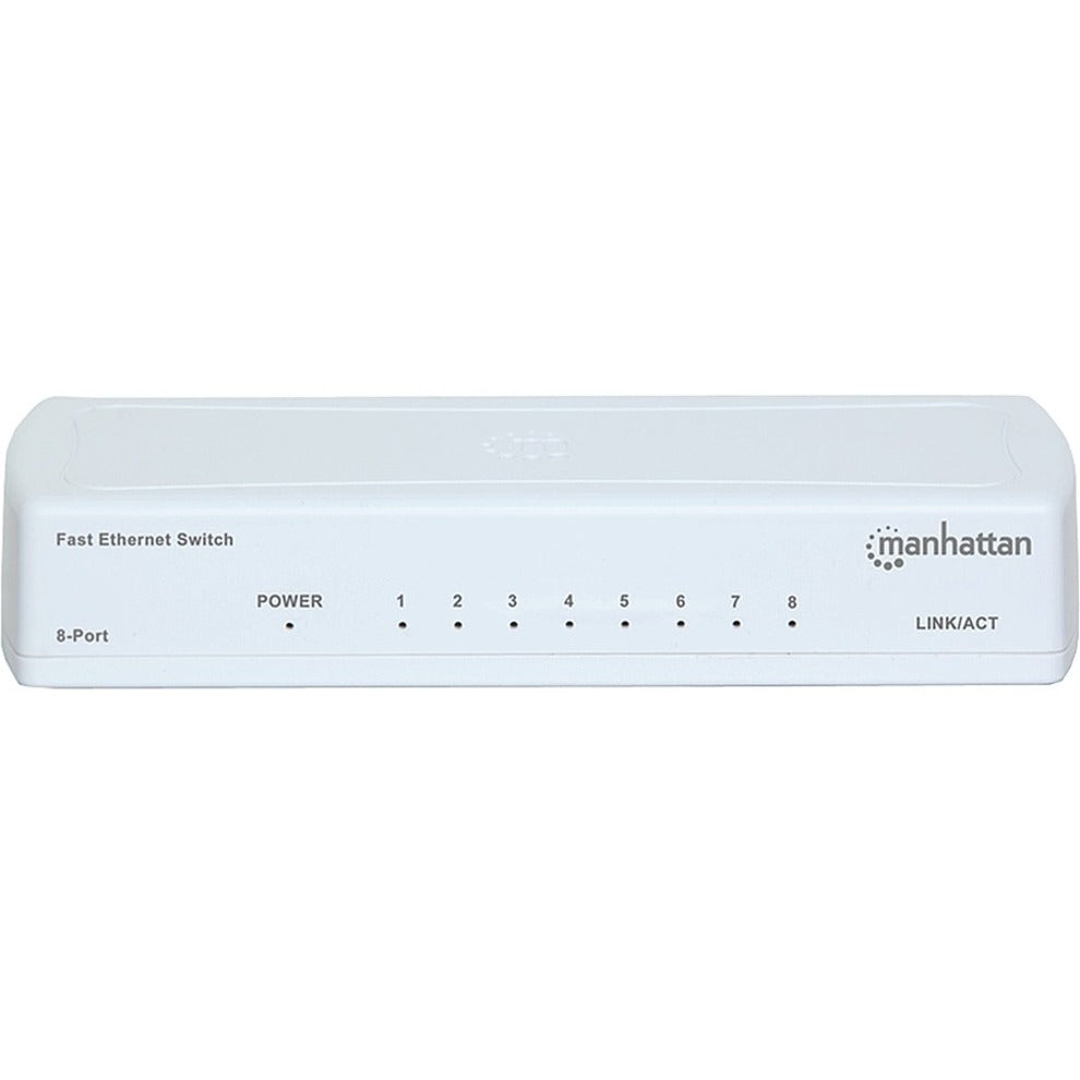 Manhattan 8-Port Fast Ethernet Switch, White [Discontinued]