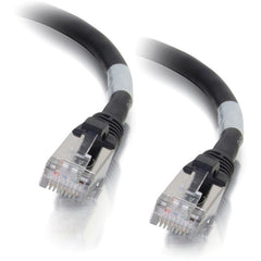 C2G 00711 6ft Cat6a Snagless Shielded (STP) Network Patch Cable Schwarz