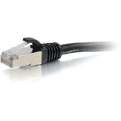 C2G 00716 สายแพทช์เน็ตเวิร์ก Cat6a ยาว 12 ฟุต แบบมีที่ป้องกัน (STP) สีดำ