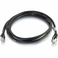 C2G 00814 7ft Cat6 Snagless Shielded (STP) 이더넷 네트워크 패치 케이블 블랙