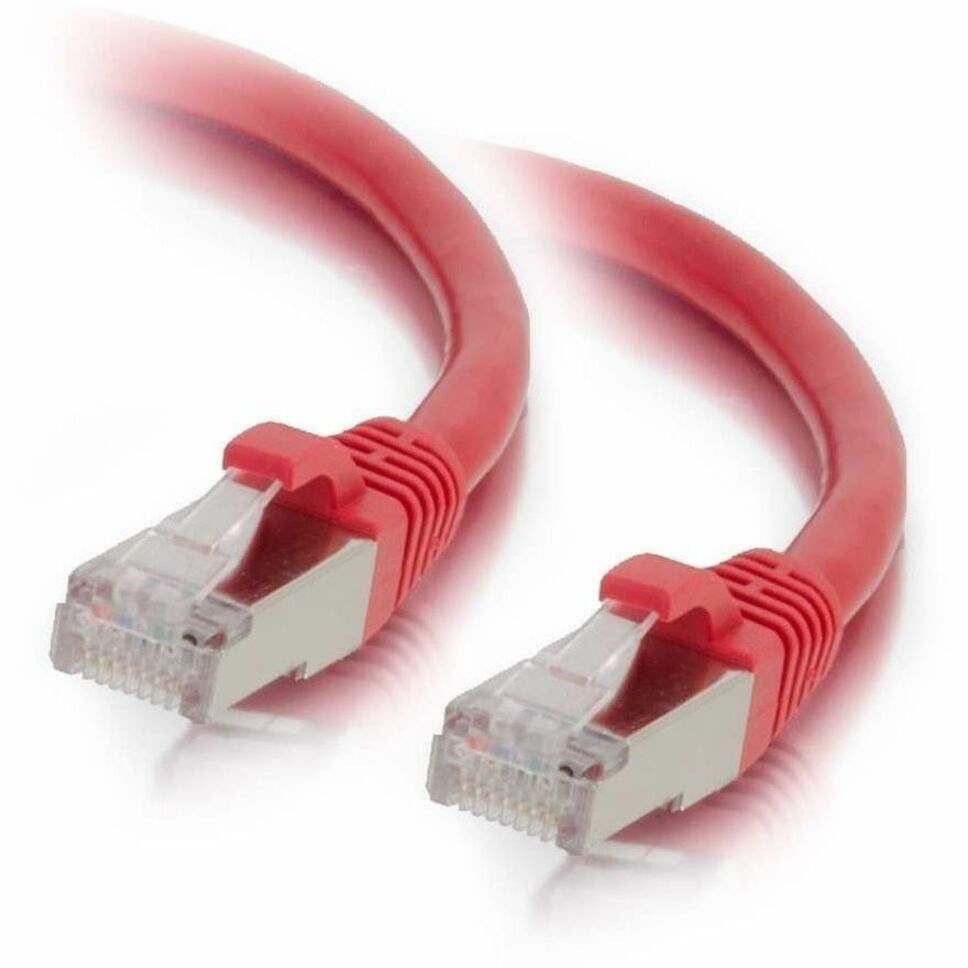 C2G 00847 6ft Cat6 Snagless Shielded (STP) Ethernet Network Patch Cable, Red
