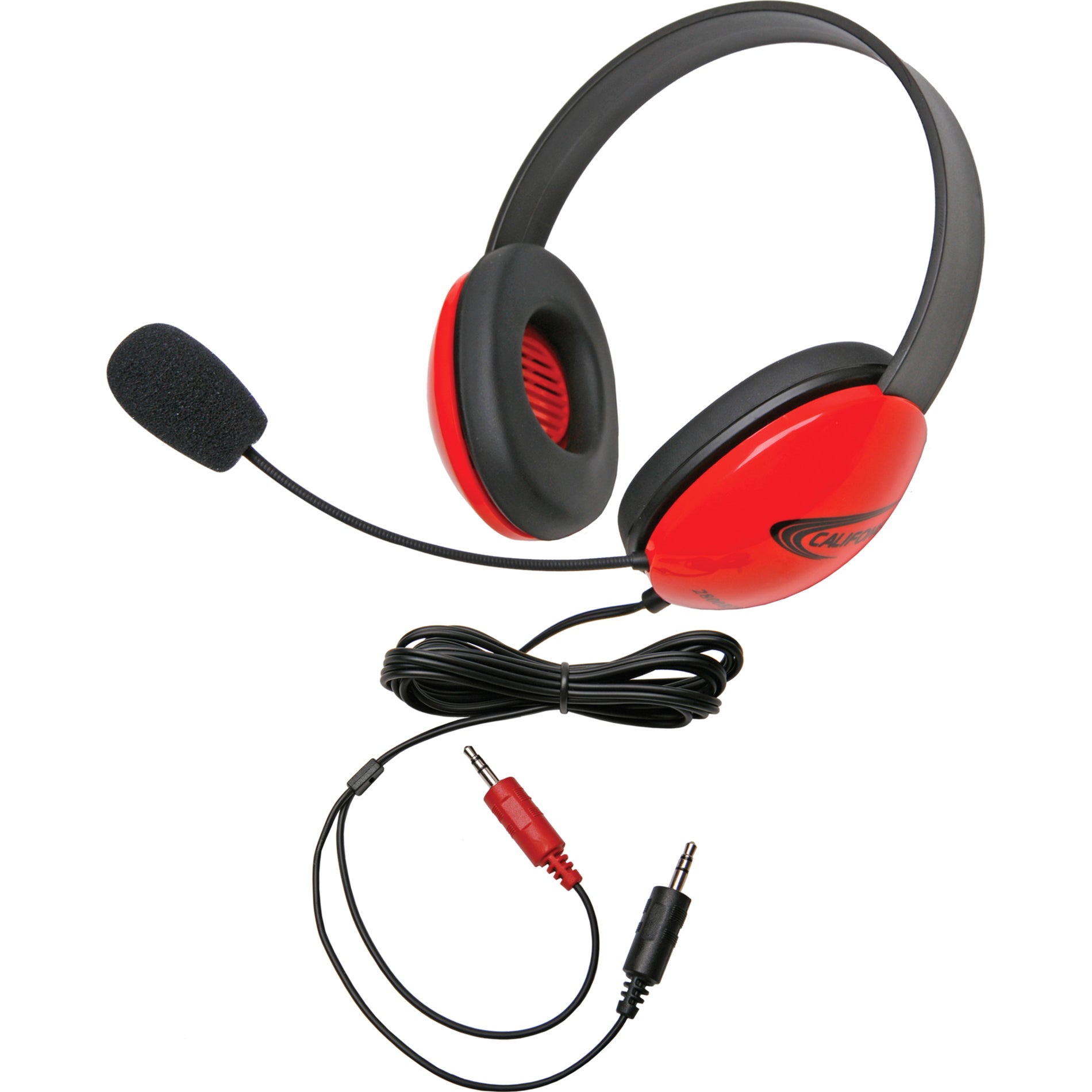 Califone 2800RD-AV Listening Erste Stereo-Kopfhörer Über dem Kopf Geräuschreduzierung Rot 