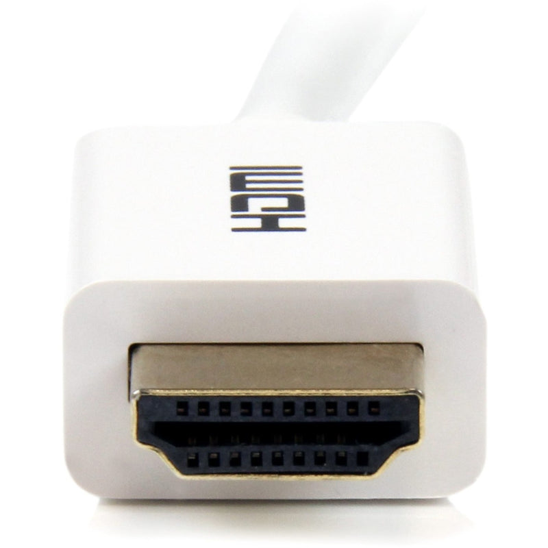 Detailed view of HDMI connector pins and port interface