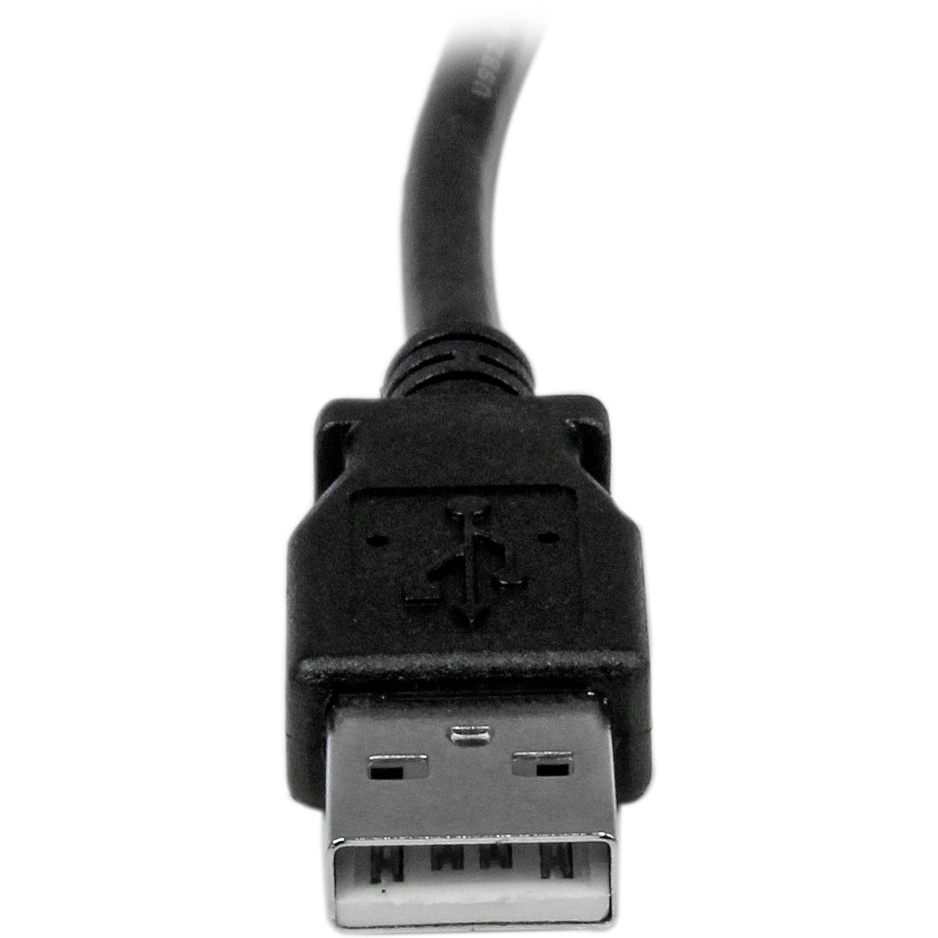 StarTech.com Câble USBAB3ML 3m USB 2.0 A à angle B gauche - M/M 984 ft Câble de transfert de données