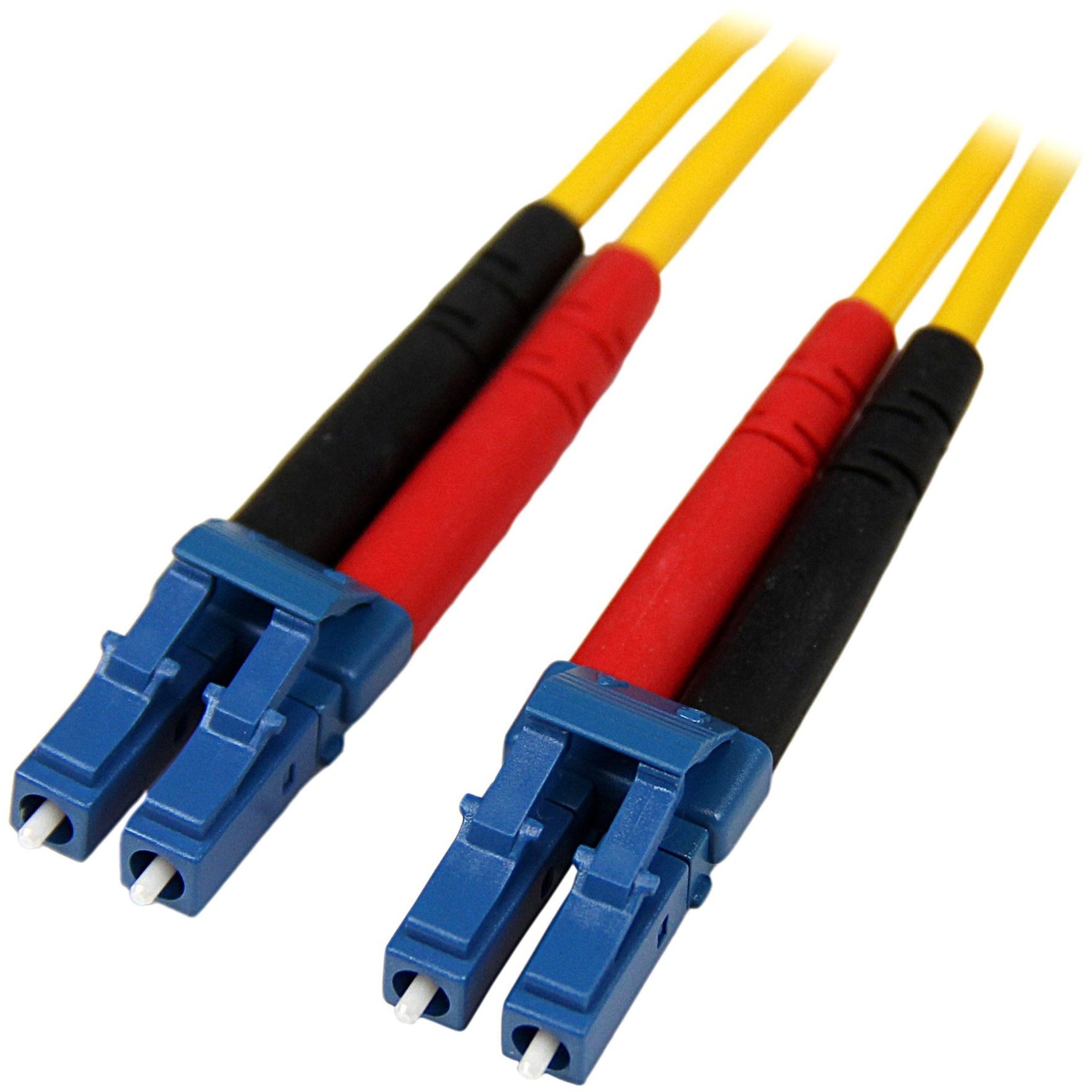 StarTech.com SMFIBLCLC1 1m Single Mode Duplex Fiber Patch Cable LC-LC, 100 Gbit/s, Yellow