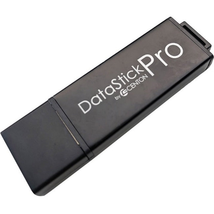 Angled view of Centon DataStick Pro USB drive showing sleek design