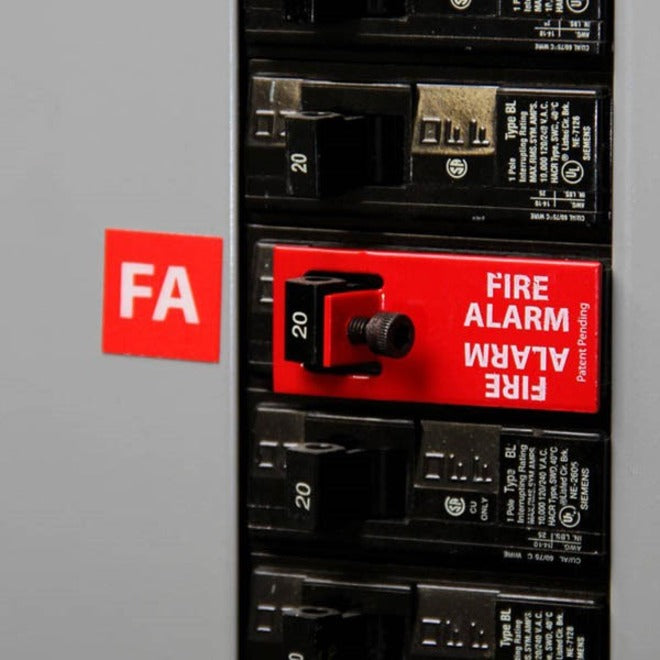 SAE ELOCK-FA ELOCK Kit de verrouillage de circuit onglet de verrouillage de disjoncteur clé hexagonale autocollants d'identification du panneau