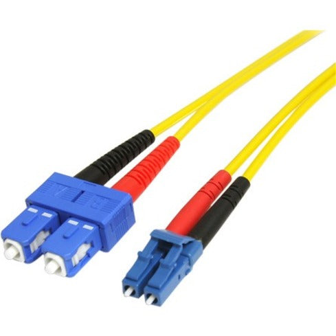 Marca: StarTech.com SMFIBLCSC7 7m modo único Fibra óptica Duplex Cable de conexión LC-SC Retardante de llama Resistente a la corrosión Amarillo