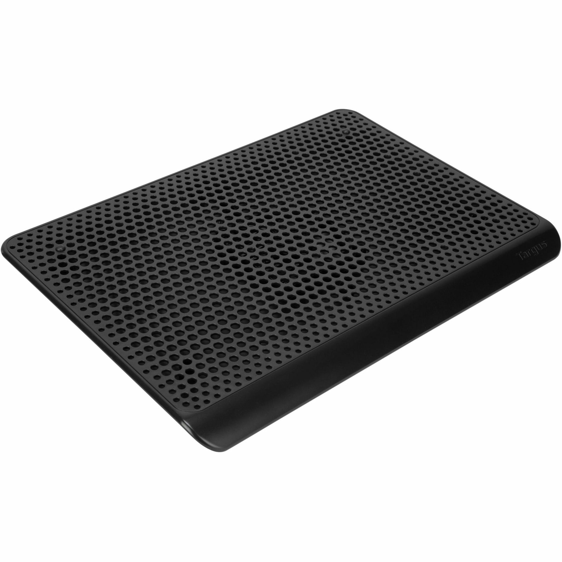 Top view of Targus laptop cooling pad showing perforated black surface with ventilation holes-alternate-image1