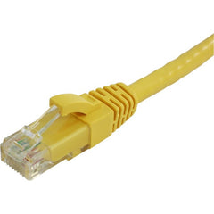 Optilink ECAT5-4PR-01-YEB 1FT Jaune CAT5E Anti-accrocs Botté Câble de Patch Ultra Flexible Câble Réseau RJ-45