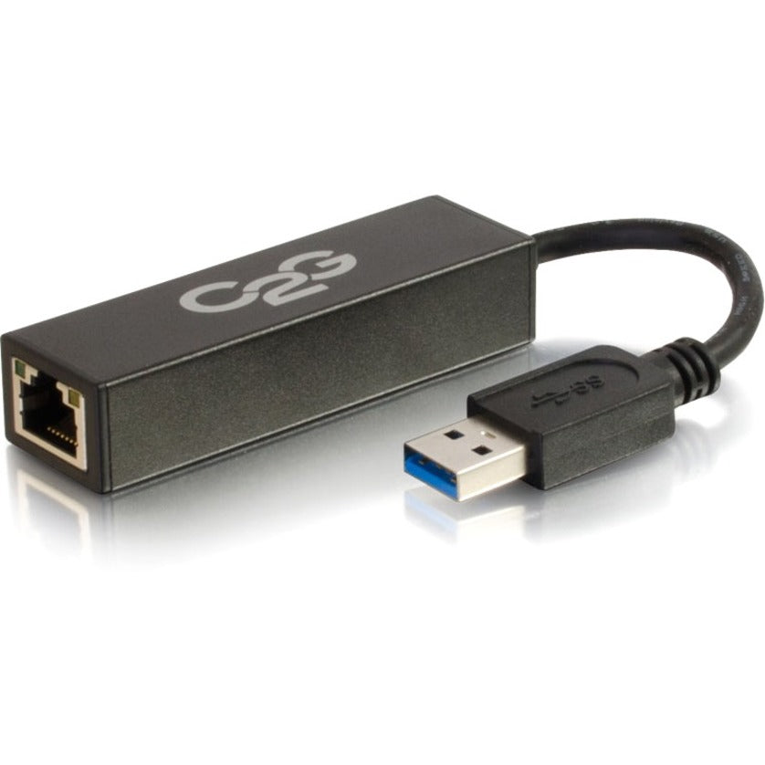 C2G 39700 USB 3.0 to Gigabit Ethernet Network Adapter、コンピューターとノートブック用の高速インターネット接続 ブランド名：C2G（Cables To Go） ブランド名の翻訳：シーズ・トゥー・ゴー