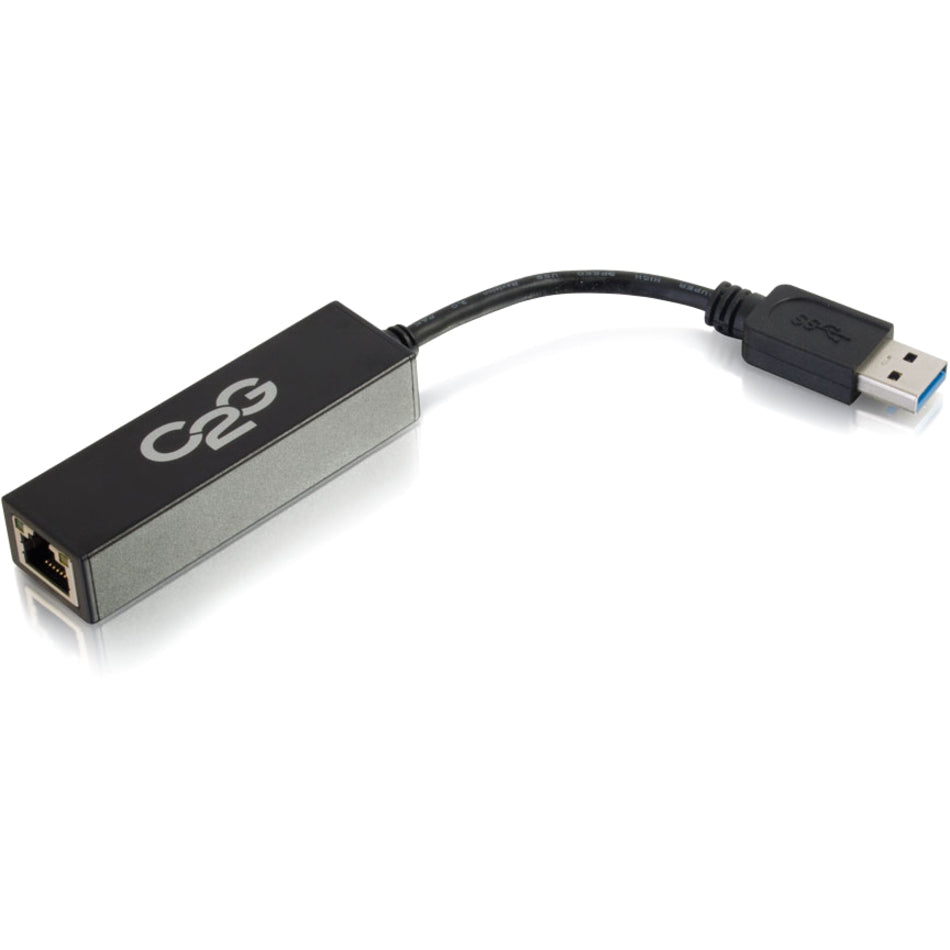 C2G 39700 USB 3.0 to Gigabit Ethernet Network Adapter, High-Speed Internet Connection for Computers and Notebooks