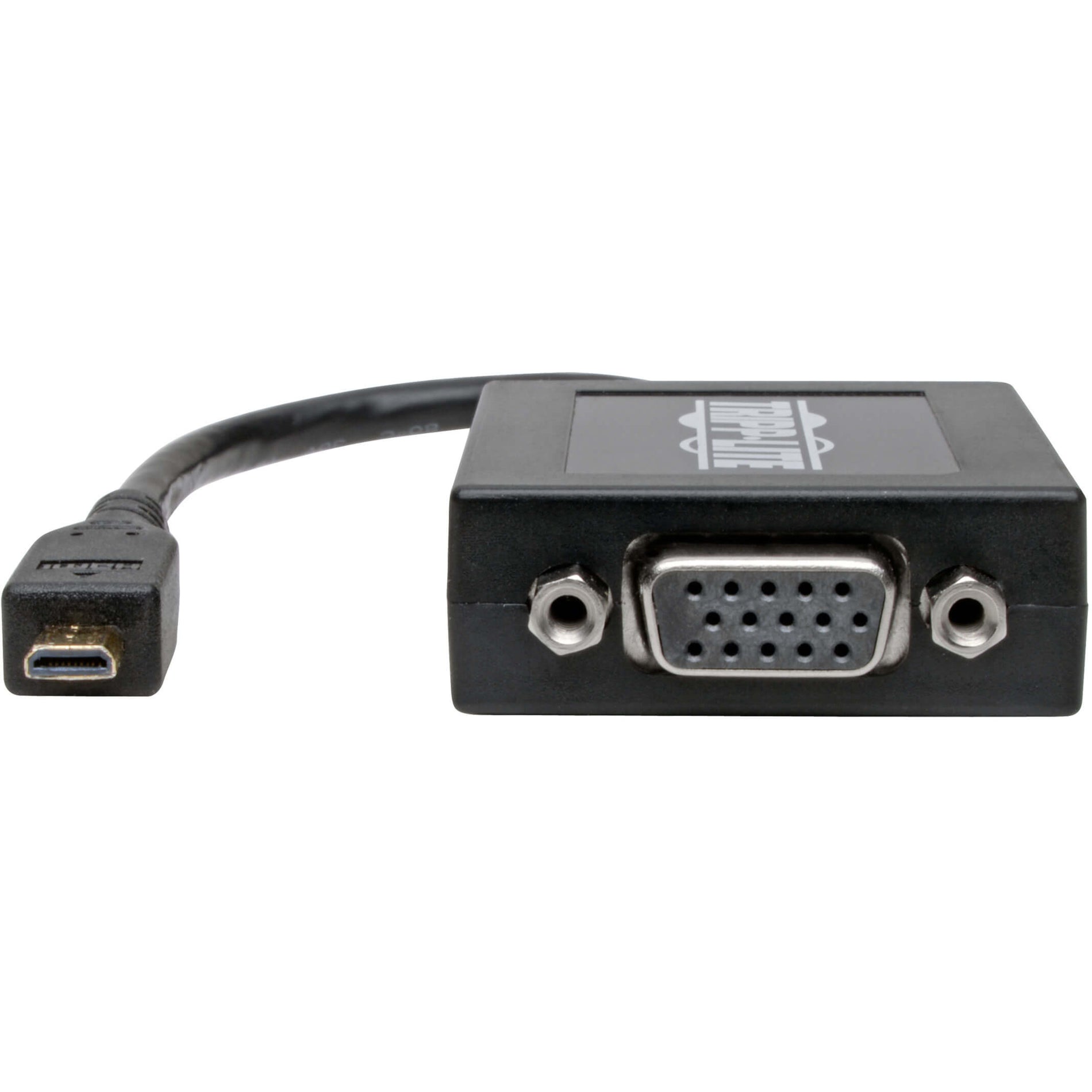 Close-up of Tripp Lite adapter's Micro HDMI connector and VGA port interface-alternate-image5