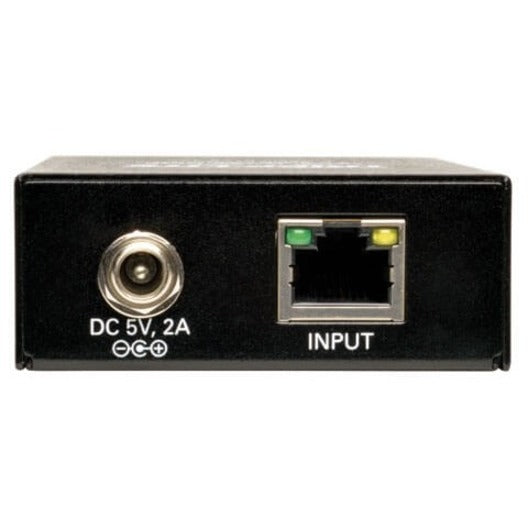 Close-up view of B126-2A0 input ports showing RJ45 and power connections