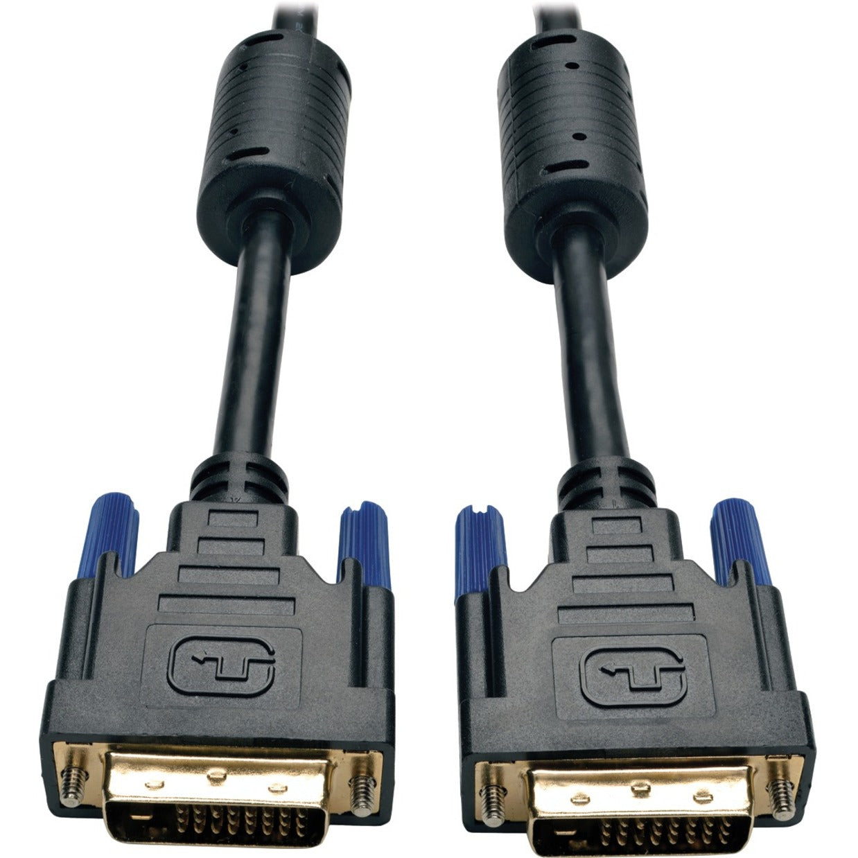 Tripp Lite P560-001 1-ft. DVI Dual Link TMDS Cable, Molded, Copper Conductor, Shielded, Gold Plated Connectors, 1 ft Length, Black