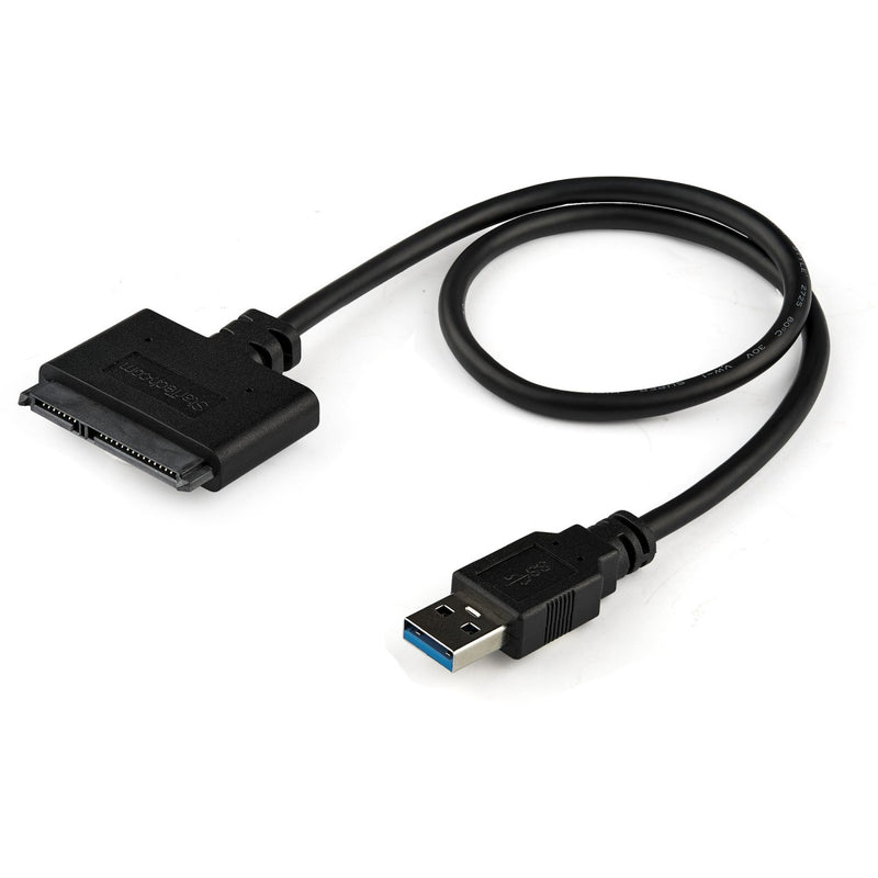 StarTech.com USB 3.0 to SATA cable adapter showing full length with both connectors