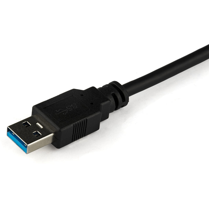 Detailed view of the USB 3.0 Type-A connector on the StarTech.com SATA cable