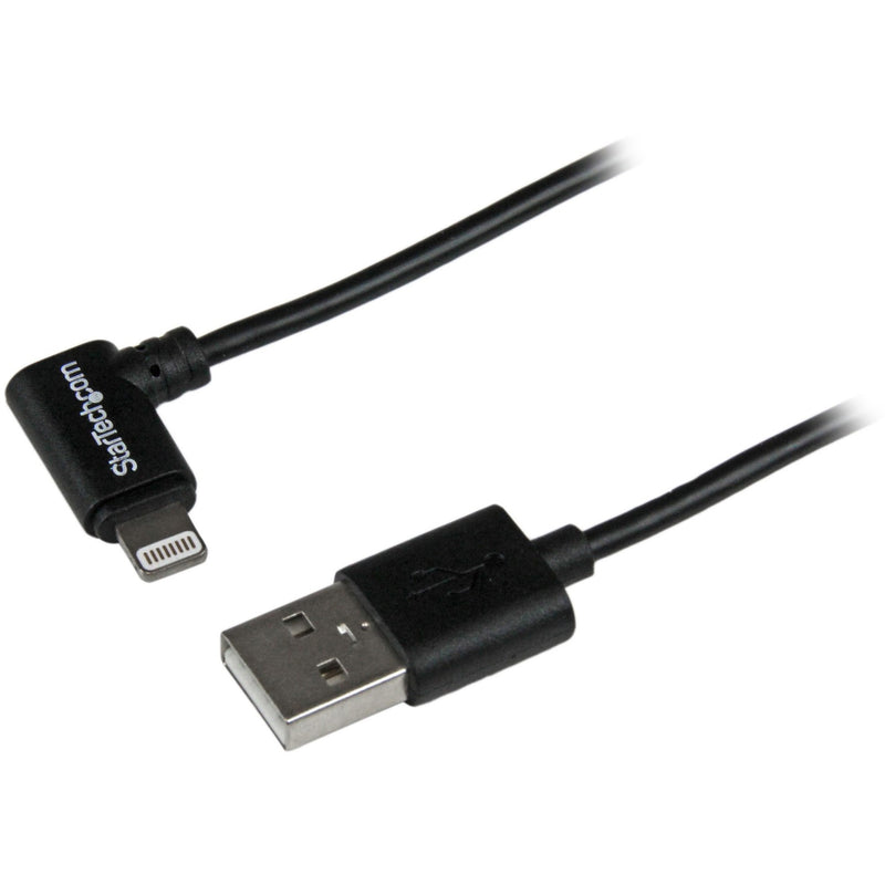 Full-length view of StarTech.com 6ft Lightning to USB cable showing both connectors and cable length