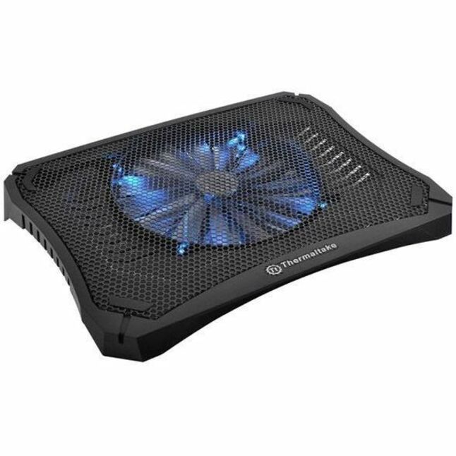 Thermaltake Massive V20 laptop cooling pad with illuminated blue LED 200mm fan and hexagonal mesh design-alternate-image1