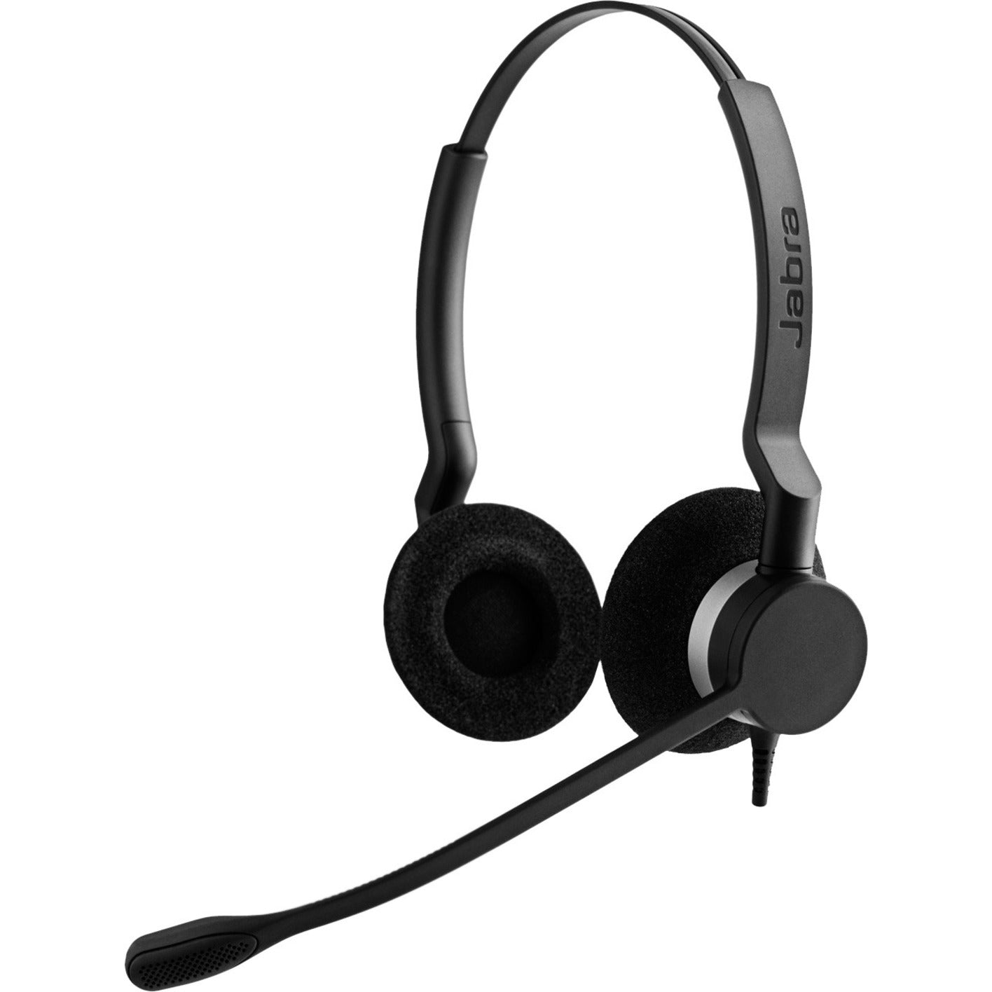 Jabra BIZ 2300 QD Stereo Noise Cancelling Headset, Binaural Over-the-head Design, Quick Disconnect, Adjustable Lightweight, Desk Phone Compatible - 2309-820-105 (1 Year Warranty)