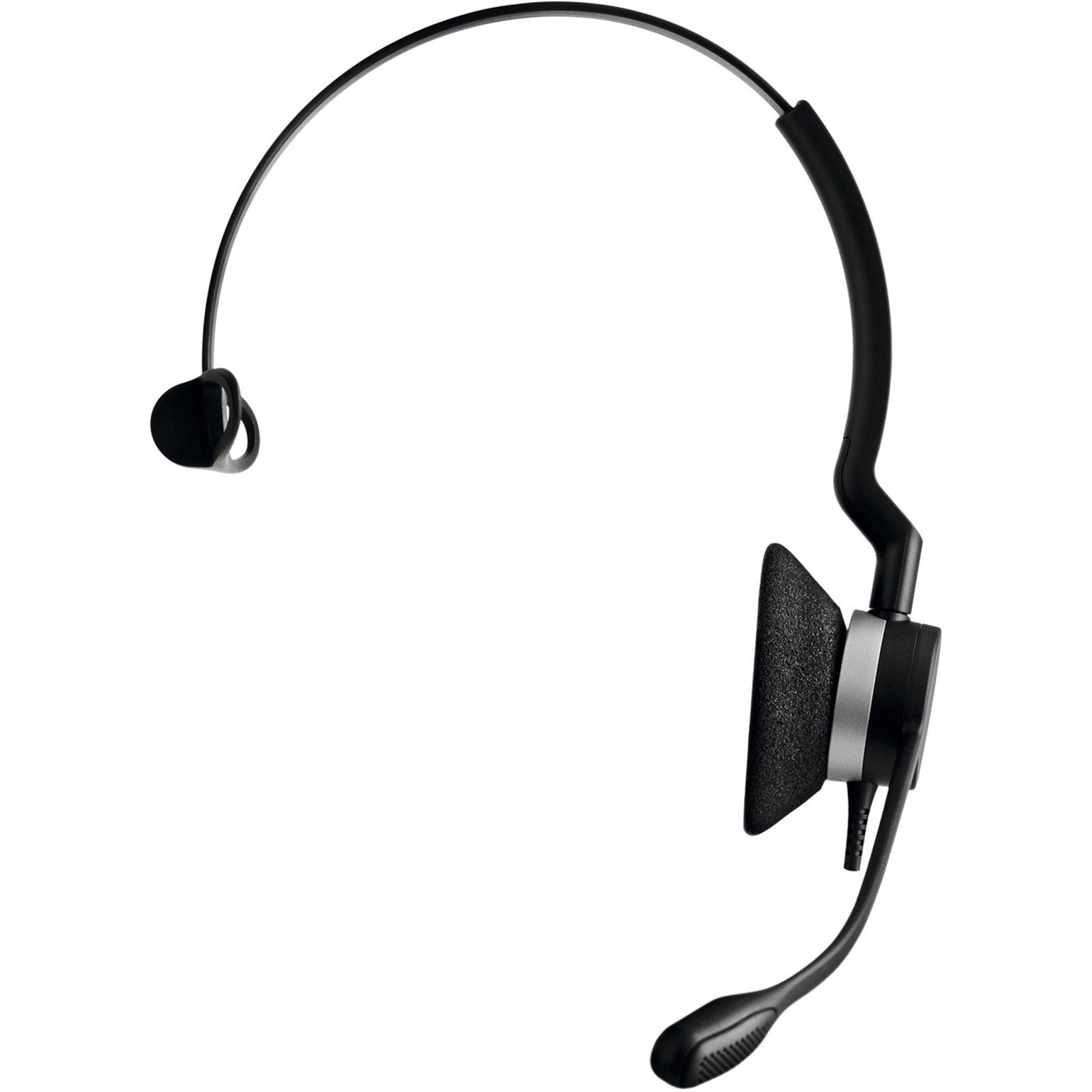 Side view of Jabra BIZ 2300 headset highlighting the noise-cancelling boom microphone-alternate-image2