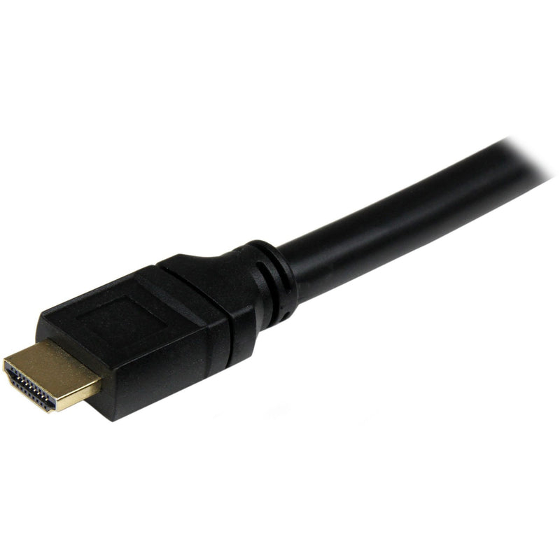 Detailed view of HDMI connector showing strain relief design and construction quality