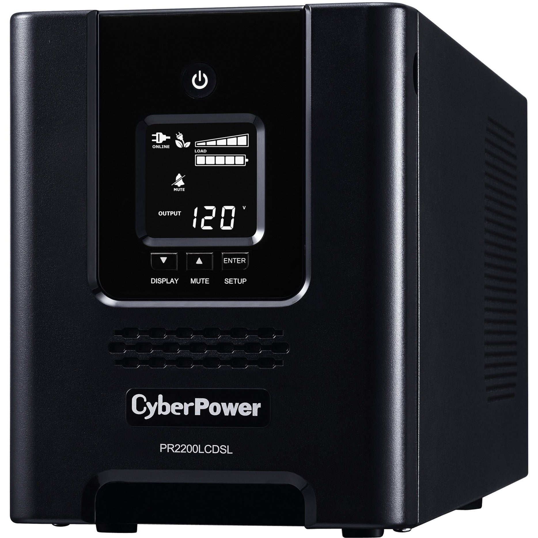 CyberPower PR2200LCDSL Smart App Sinewave UPS Systems, 2070VA Pure Sine Wave Tower LCD UPS