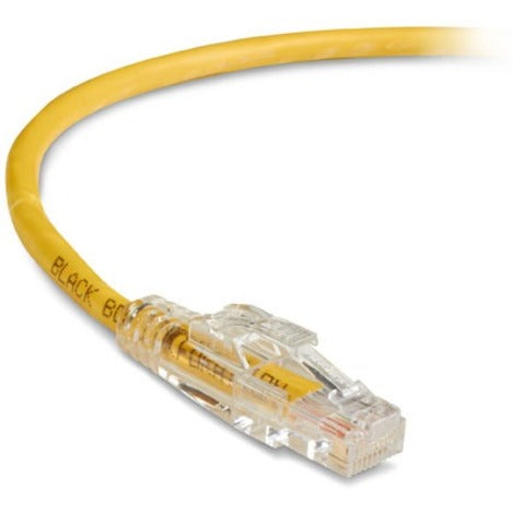 Black Box C6PC70-YL-03 GigaTrue 3 Cat.6 UTP Patch Network Cable, 3 ft, Snagless, 1 Gbit/s, Yellow