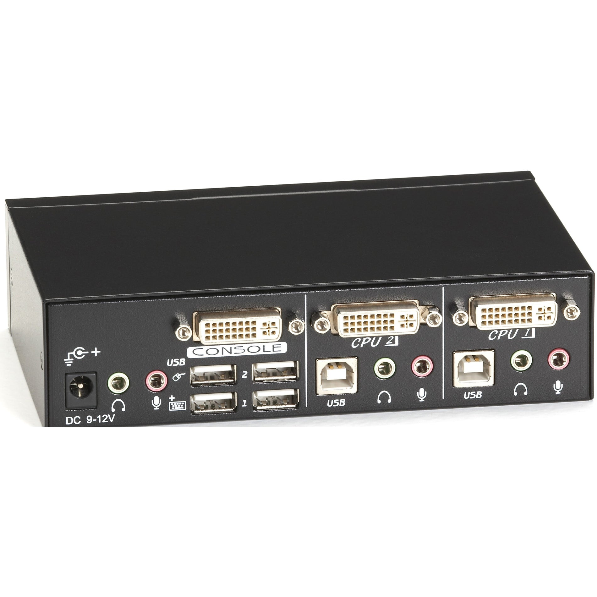 Black Box KV9612A ServSwitch DT DVI 2-Port with Emulated USB Keyboard/Mouse, WUXGA, 1920 x 1200, 1 Year Warranty