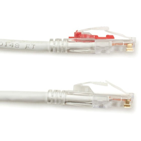 Detailed view of Cat6 cable strain relief and locking mechanism design