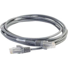 C2G 01085 Cable Ethernet Cat6 de 1 pie - Delgado Gris Sin Enganches UTP Moldeado Garantía de por Vida