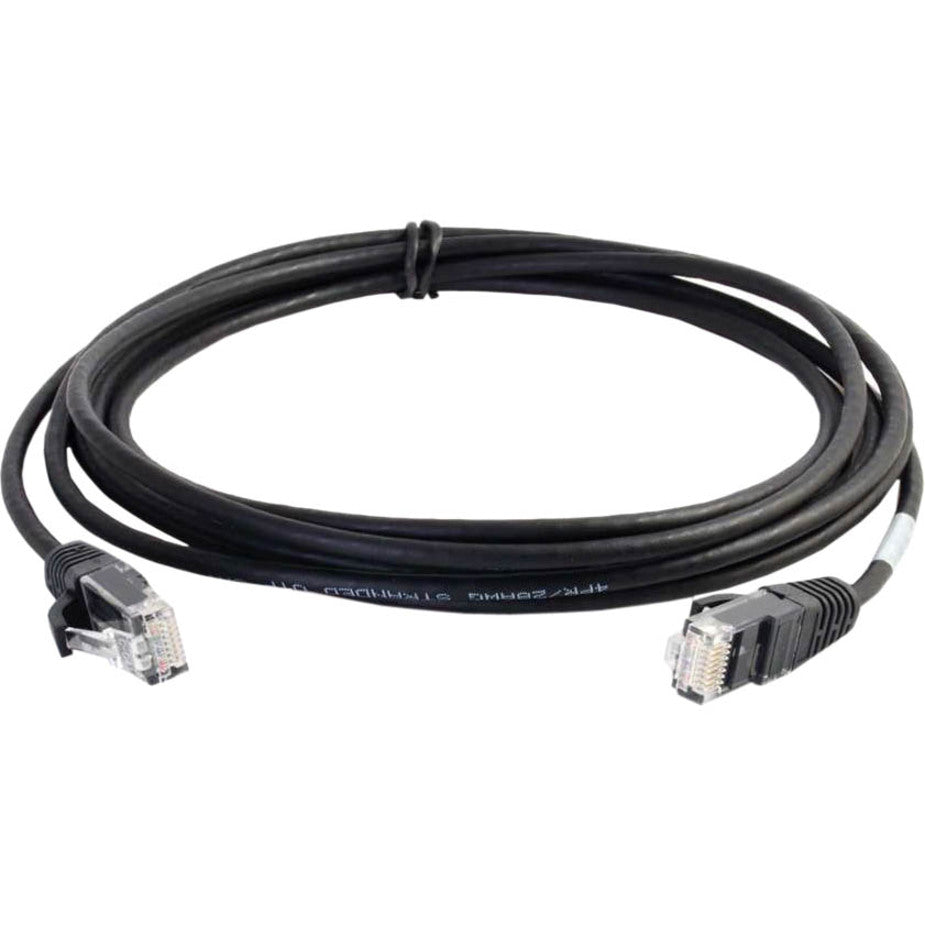 C2G 01098 1ft Cat6 Slim Snagless Unshielded (UTP) Ethernet Cable, Black - High-Speed Internet Connection