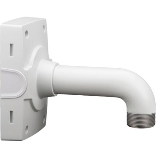 White powder-coated AXIS T91D61 wall mount with curved arm and 1.5-inch NPS thread connection-alternate-image1