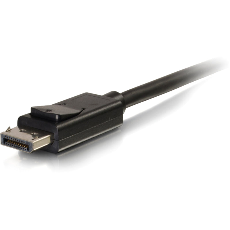 Close-up of DisplayPort connector highlighting build quality and materials