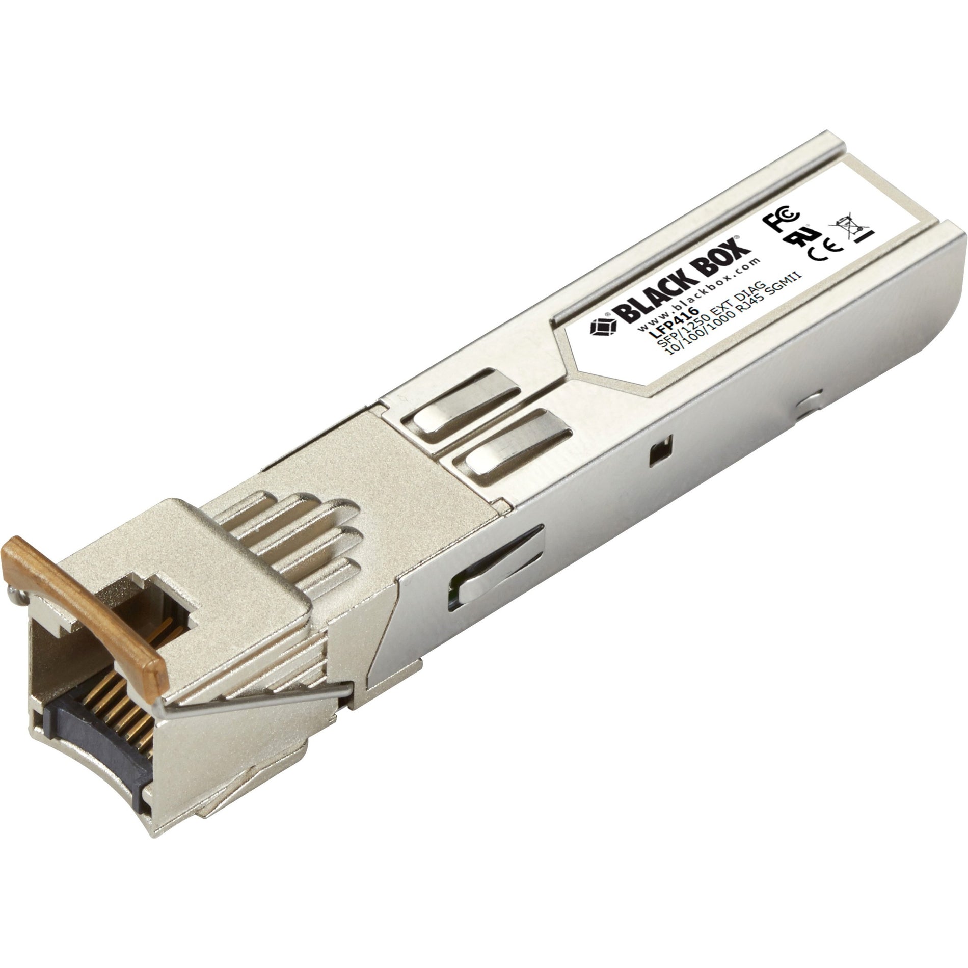 Black Box LFP416 SFP (mini-GBIC) Module, 10/100/1000Base-T LAN, Gigabit Ethernet, Twisted Pair