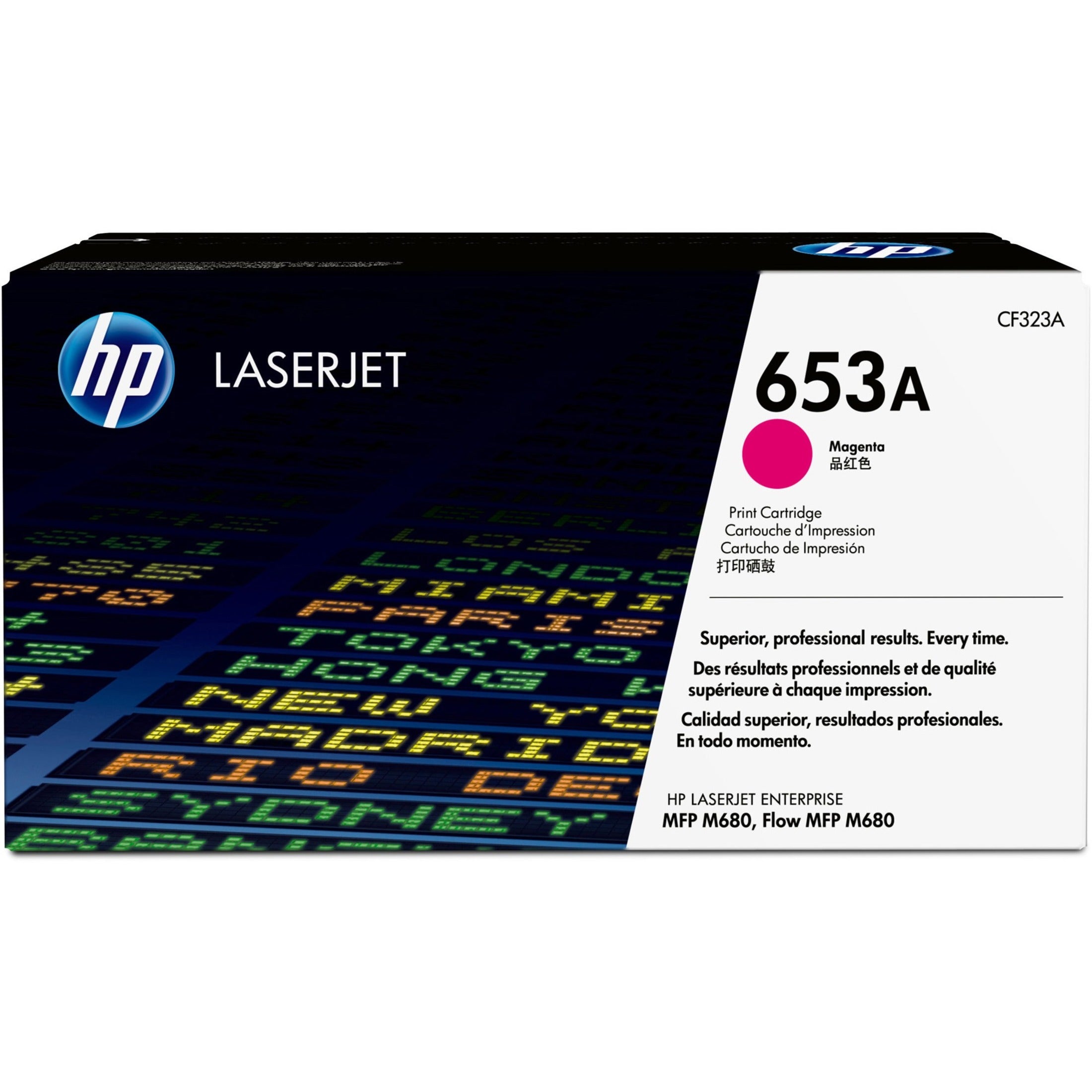 HP CF323A 653A Magenta Toner Cartridge 16500 Pages Yield HP CF323A 653A Magenta Toner Cartridge 16500 Sider Udbytte