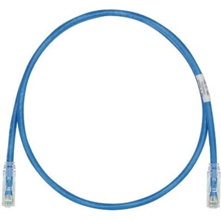 Panduit UTP28SP7BU 类6 UTP 补丁网络电缆，7 英尺，透明引导，蓝色 潘迪特