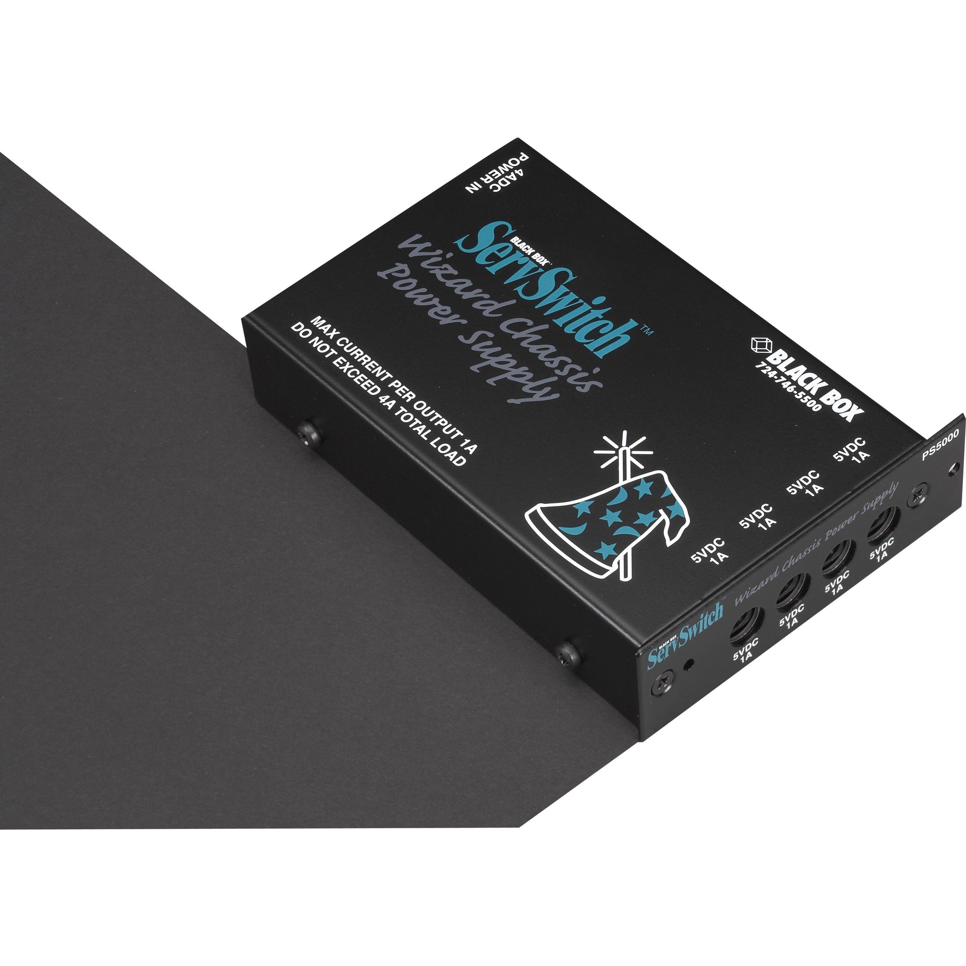 Black Box PS5000-R2 Spare Power Supply for Wizard KVM Extenders, 1 Year Limited Warranty, 5V DC Output Voltage