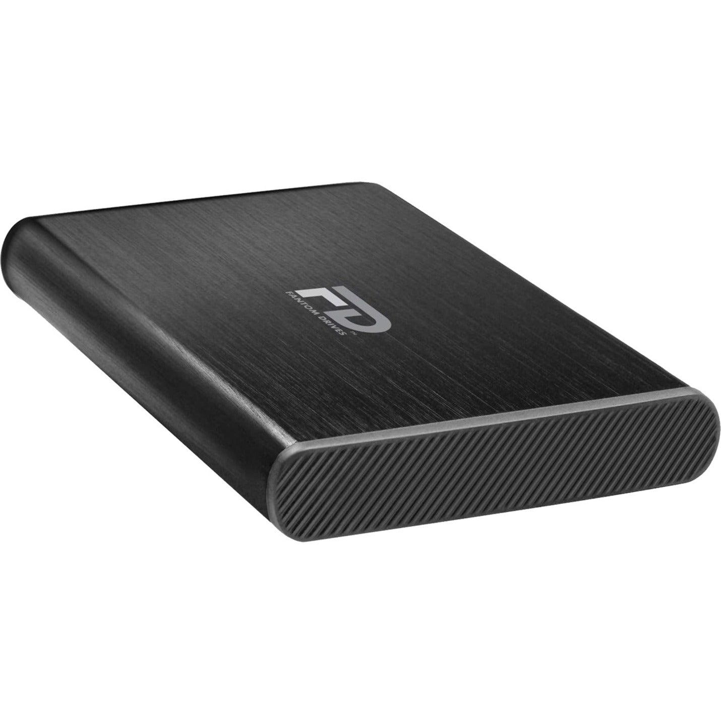 Fantom Drives GF3BM2000U GFORCE Mini 2TB Portable Hard Drive - USB 3.2 Gen 1 - 5Gbps - Black, Slim and Durable External HDD for PC/Mac