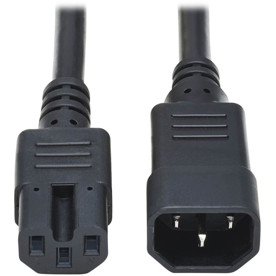 Tripp Lite P018-002 2-ft. Heavy Duty Computer Power Cord 15A 14AWG IEC-320-C14 to IEC-320-C15